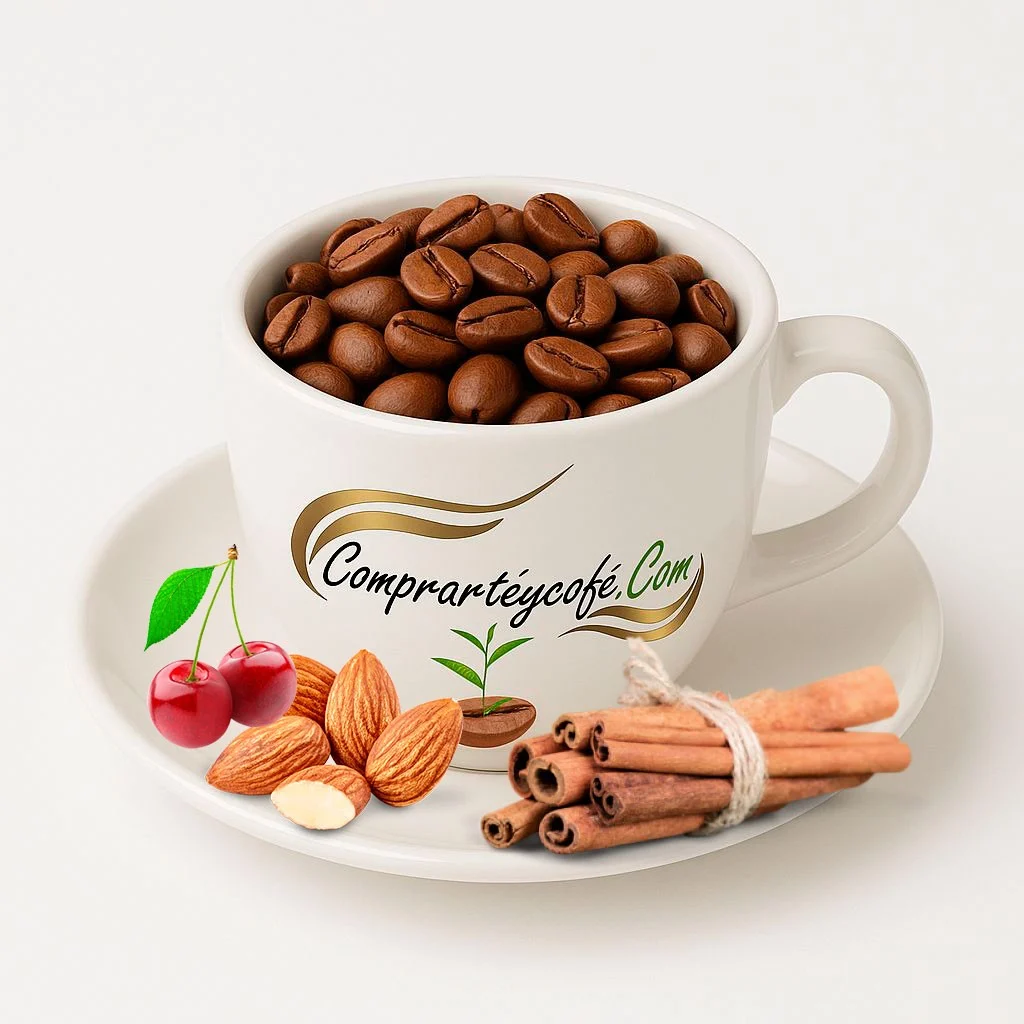 CAFÉ AROMATIZADO CEREZA CHOCOLATE ALMENDRA