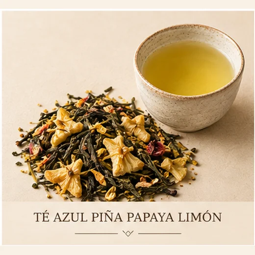 TÉ AZUL PIÑA PAPAYA LIMÓN