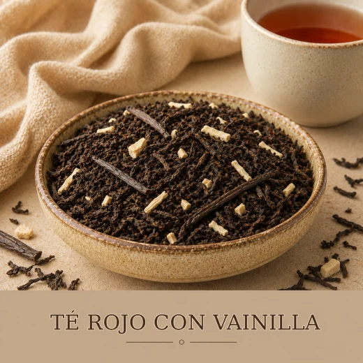 TÉ ROJO CON VAINILLA