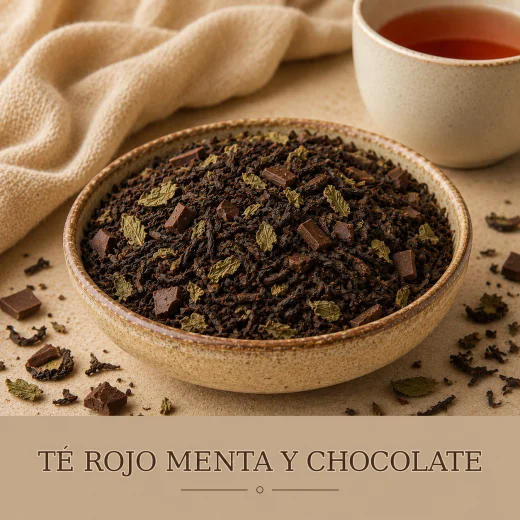 TÉ ROJO MENTA Y CHOCOLATE