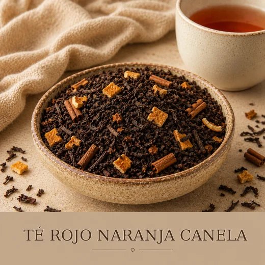 TÉ ROJO NARANJA CANELA