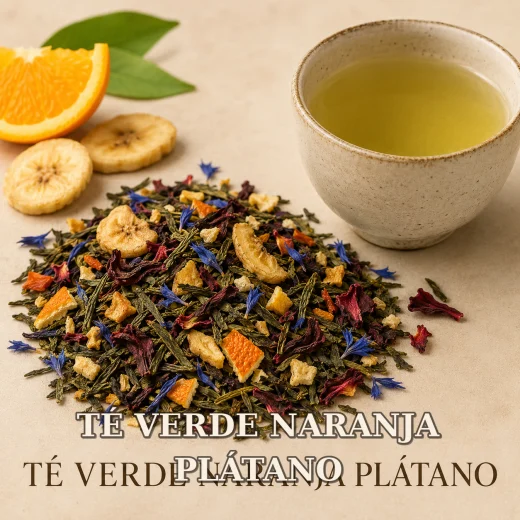 TÉ VERDE NARANJA PLÁTANO